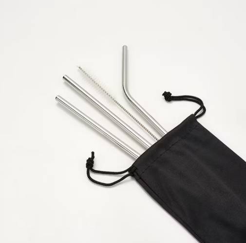 Set of Stainless-Steel Straws