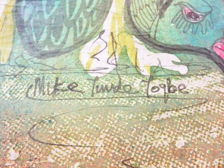 beautiful art by Mike Tunde Togbe from 1982 unfraimed