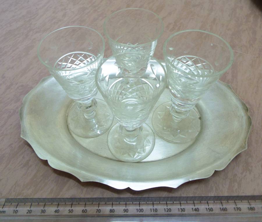 vintage ,,Nice lot of 5 items  crystal glass