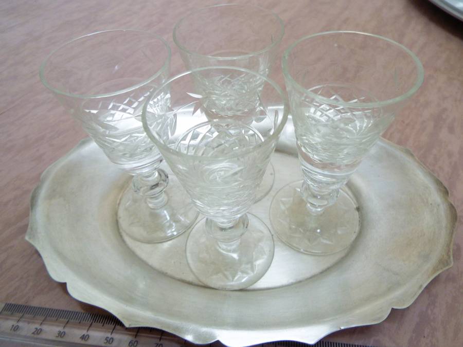 vintage ,,Nice lot of 5 items  crystal glass