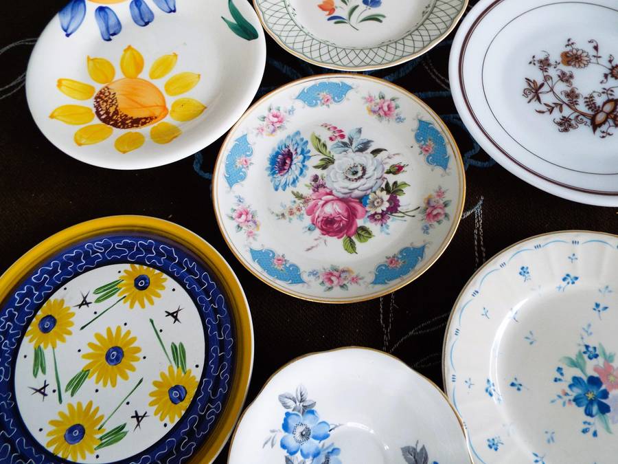 vintage Plate  Lot (porcelain mostly )over 30 items as 1 big lot