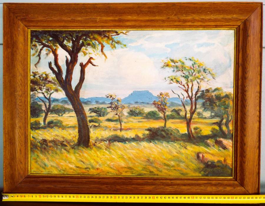 Framed Original  Painting by P van Emminis  1941