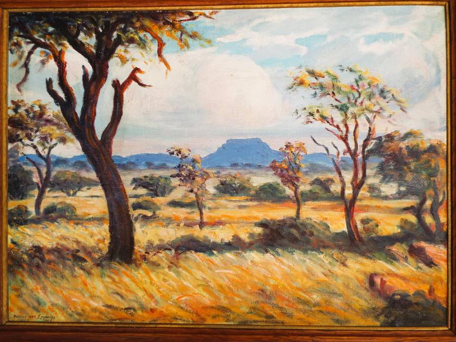 Framed Original  Painting by P van Emminis  1941