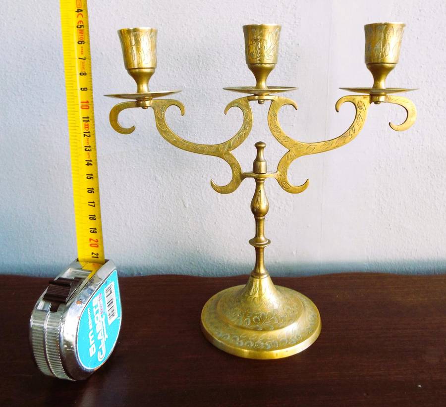 VINTAGE  COPPER CANDLE HOLDER