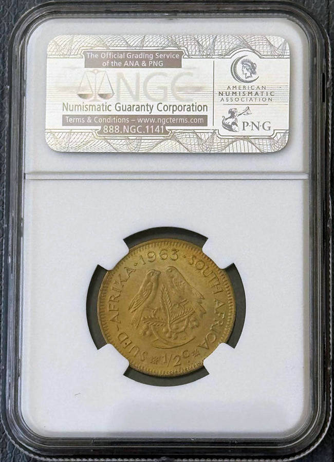 *** 1963 HALF CENT NGC MS66 ***