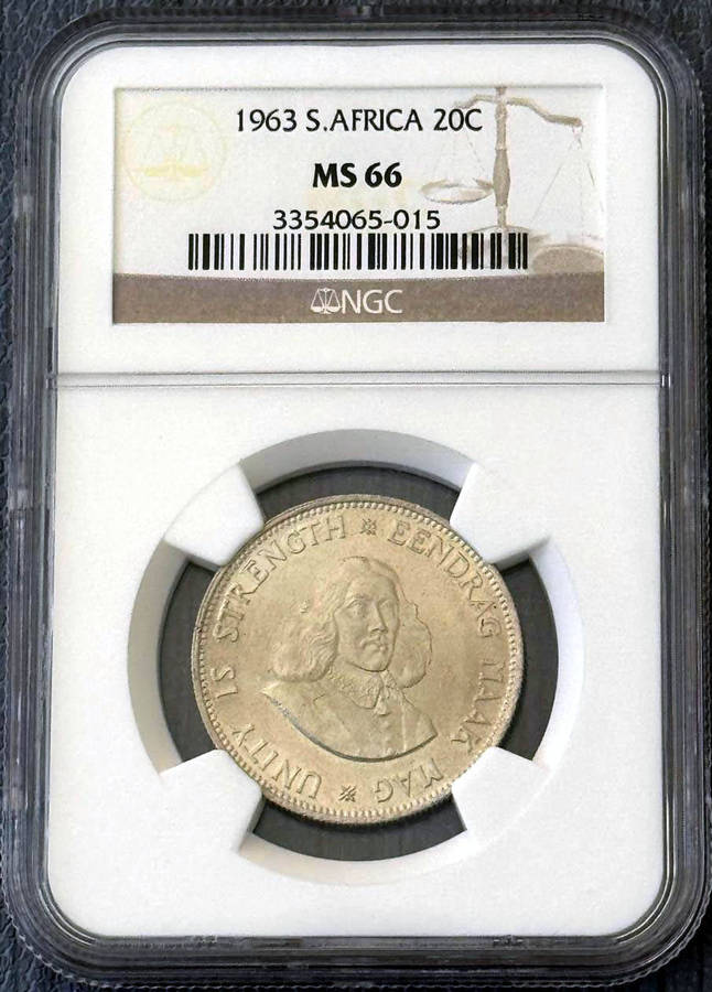 *** 1963 TWENTY CENTS NGC MS66 *** ###TOP POP###