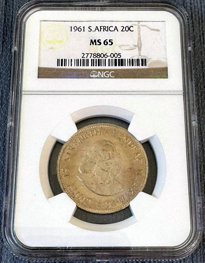 1961 R.S.A. first decimal set NGC MS coins