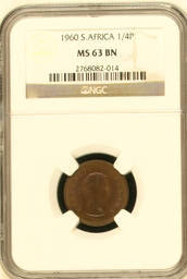 1960 Union Coin Set NGC "Mint State" Coins