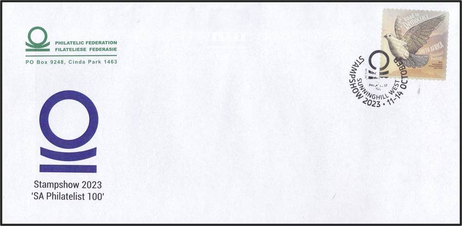 2022 RSA Road to Democracy Both Issued Sheetlets (Scarce Yellow Back) with Stamp Show Cover