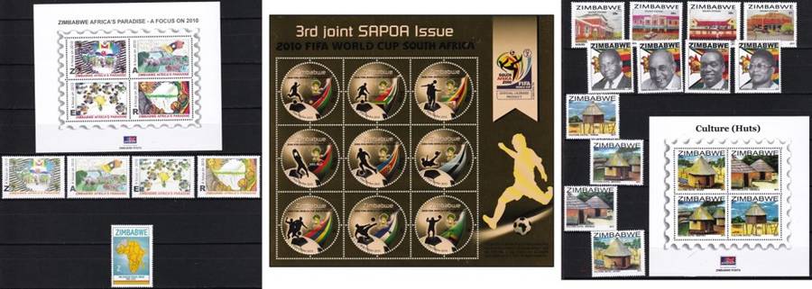 2010/11 Zimbabwe UMM(**) Year Issues & Minisheets - Some Very Scarce/Difficult