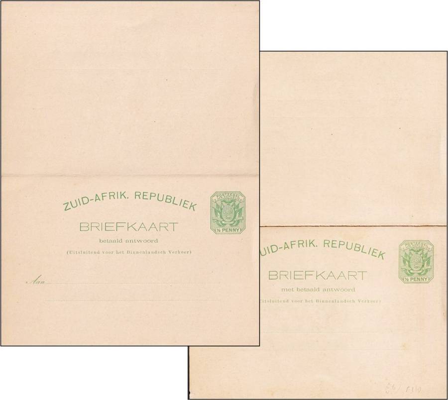 Pre-Union Unused PCs/Briefkaart/Letter (x8) - ORC, CoGH, ZAR & Natal