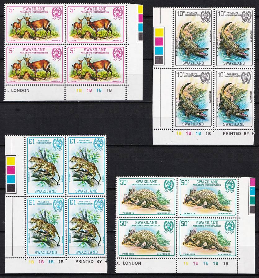 1980 Swaziland Rotary/London80/Fishes/Animals Sets in UMM & VFU Controls @ CV  R2,350+