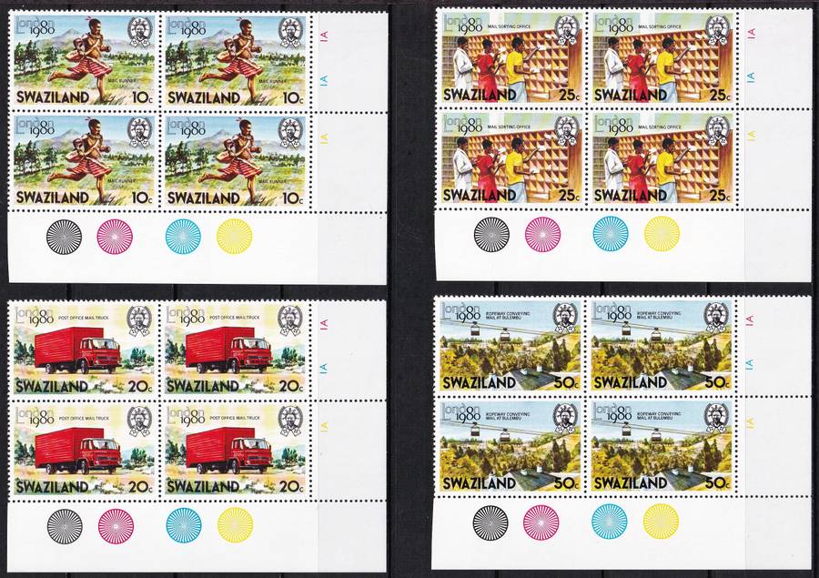 1980 Swaziland Rotary/London80/Fishes/Animals Sets in UMM & VFU Controls @ CV  R2,350+