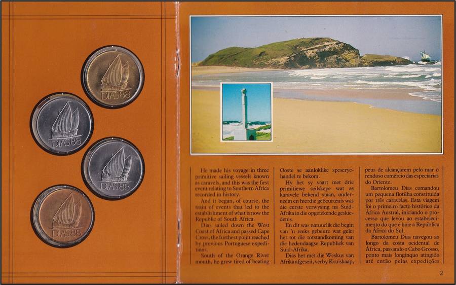 1988 RSA DIAS 88 Coin Presentation Pack - Great Addition to Dias Collection