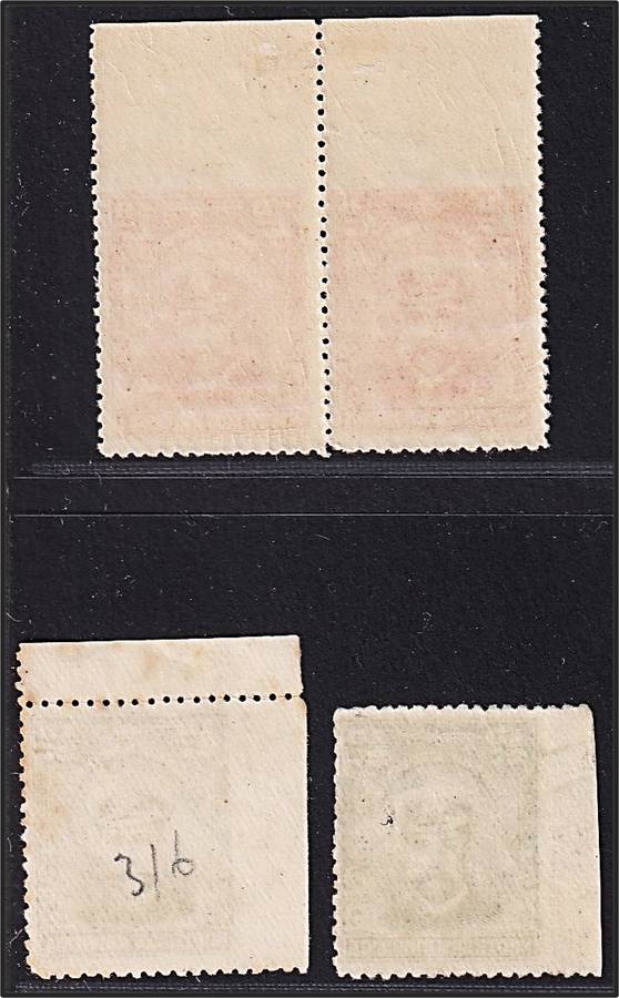 1924 Southern Rhodesia KGVI MM(*) & Used Imperf with Margin - 1d(Top) & ½d(Left) - Scarce!