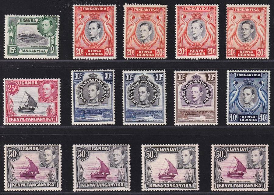1938 KUT KGVI MM(*) S/Set to £1 with Most Listed Issues/Varieties  @ High CV  R28,750+