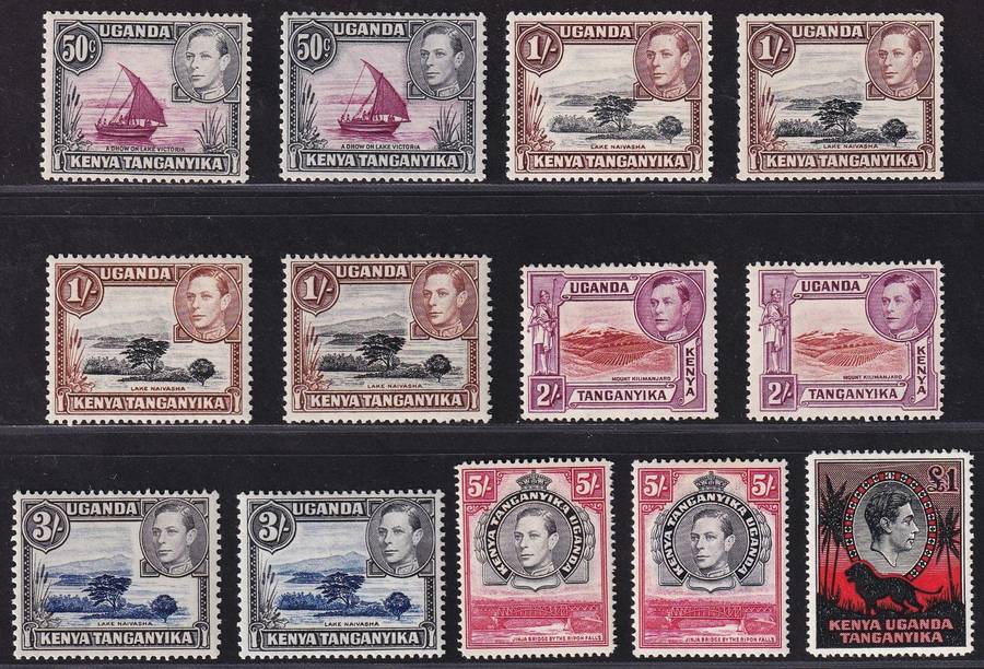 1938 KUT KGVI MM(*) S/Set to £1 with Most Listed Issues/Varieties  @ High CV  R28,750+