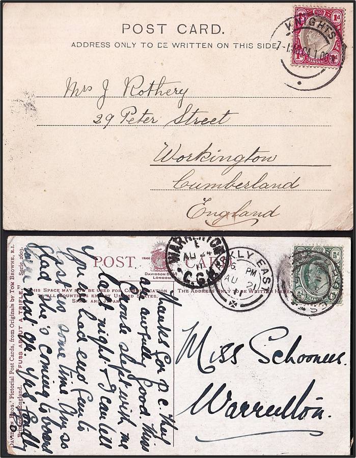 15 x Transvaal KEVII Post Cards 1900/12 - Rhodes, Knights, De Rust & Other Scarce PMs!