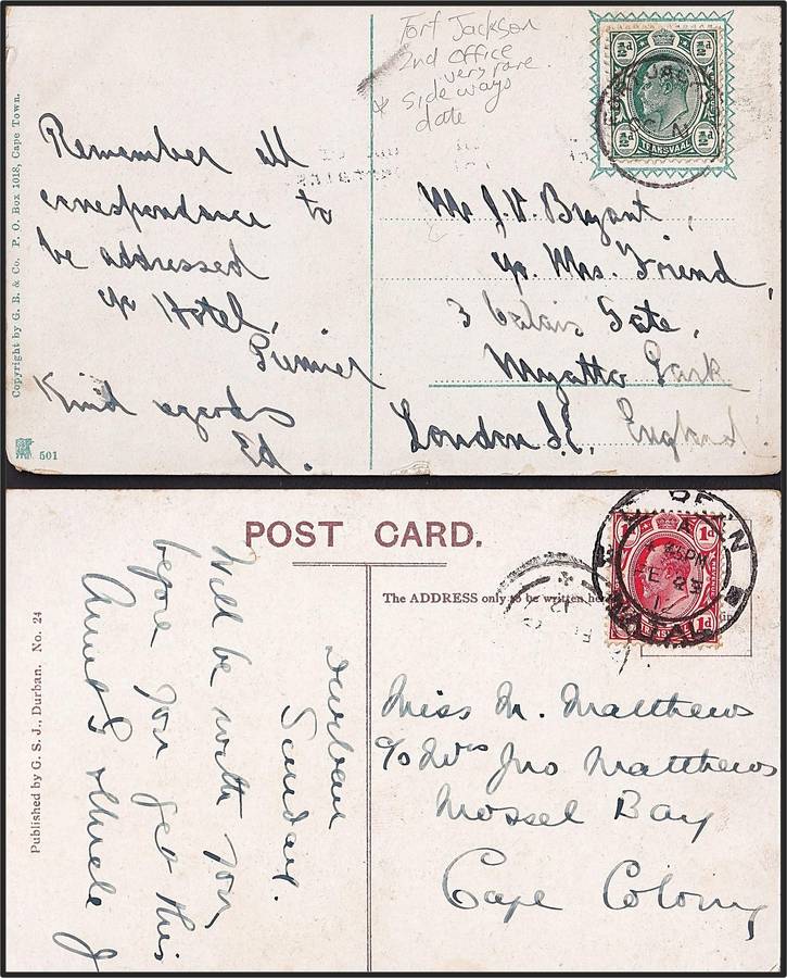 15 x Transvaal KEVII Post Cards 1900/12 - Rhodes, Knights, De Rust & Other Scarce PMs!