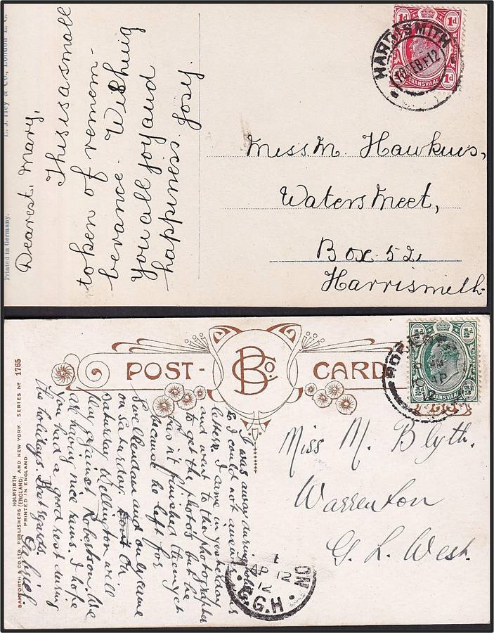15 x Transvaal KEVII Post Cards 1900/12 - Rhodes, Knights, De Rust & Other Scarce PMs!