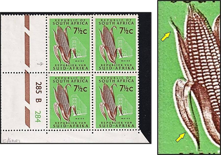 1969 RSA 7½c UMM(**) Control with Nice Colour Shift/"White Shadow"
