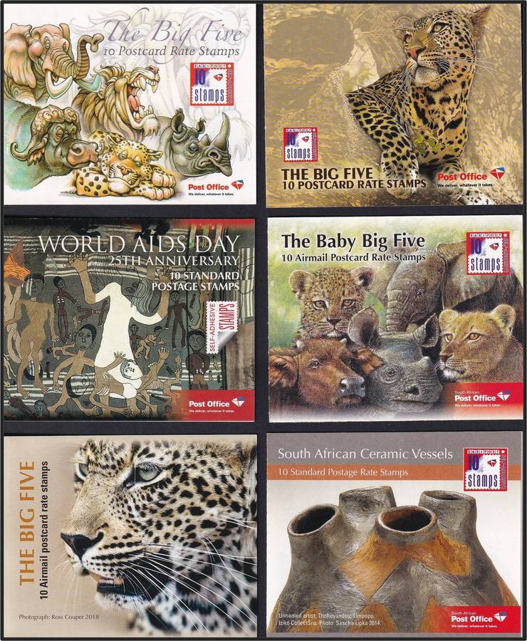 2000/2017 RSA Small Format Self-Adhesive Booklet Selection x 12 @ CV  R3,130