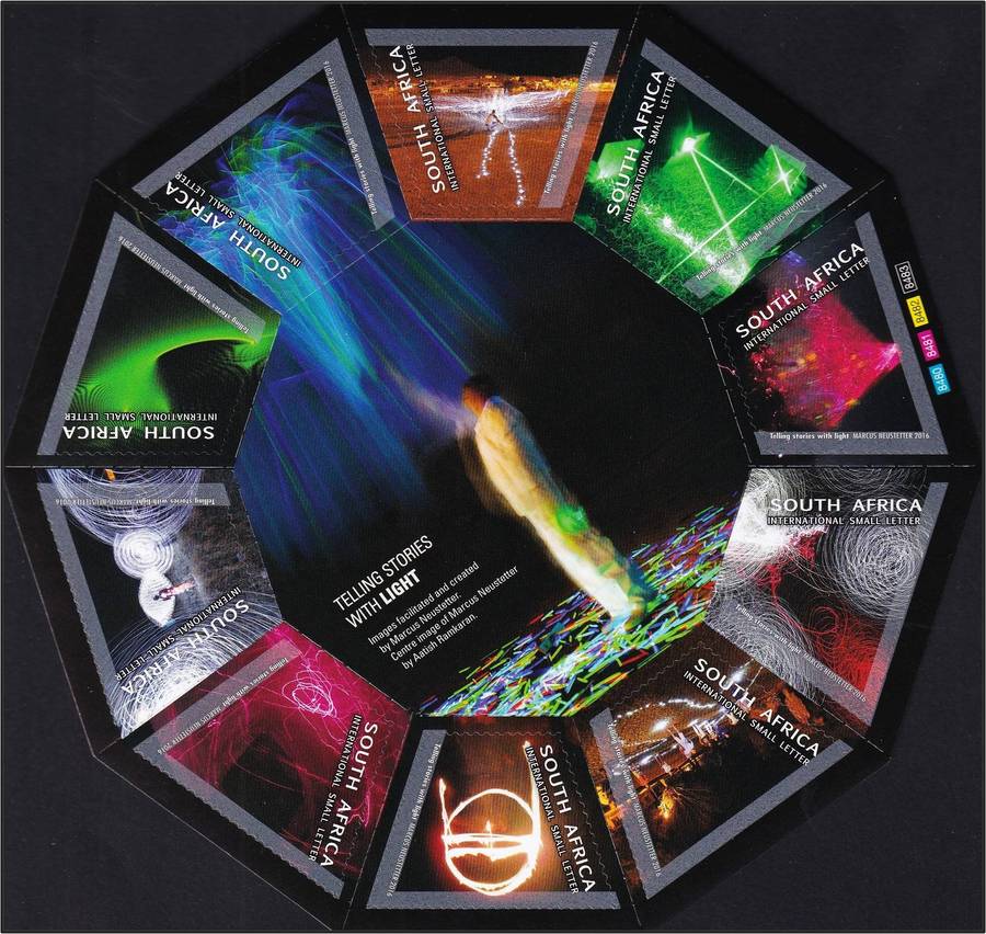 2016 RSA Telling Stories with Light UMM(**) Self-Adhesive Minisheet  @ R600