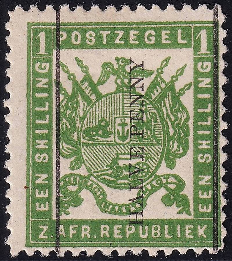 1885 ZAR 1d on 1/- MM(*), Fresh Colour, CC.194  @ CV  R1,000