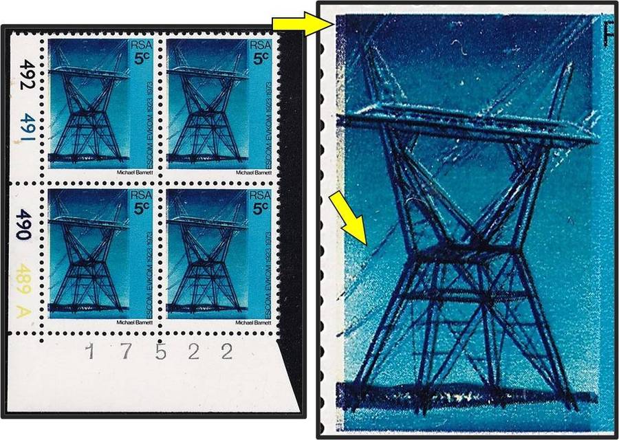 1973 RSA 5c ESCOM UMM(**) Control - Colour Shift/Double Pylons