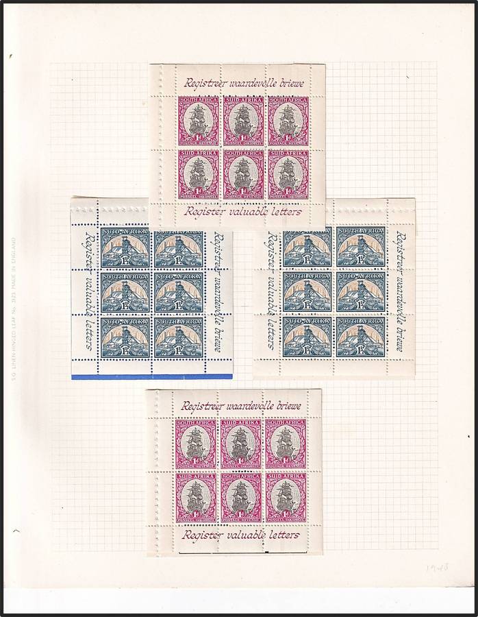 3 x Different Union Booklets (Exploded) on Pages - Nice Lot!