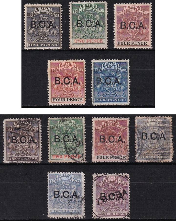 1891/5 British Central Africa (B.C.A.) MM(*) & Used Selection  @ CV  R4,550+