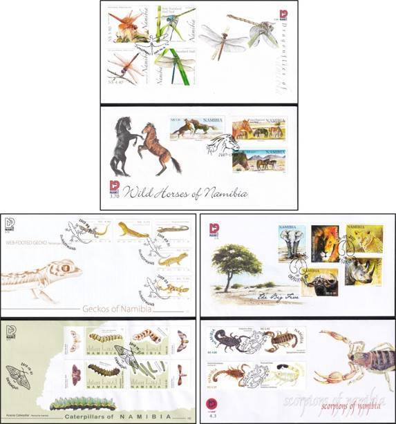 2007-2012 Namibia Selection of Newer FDCs  @ R675