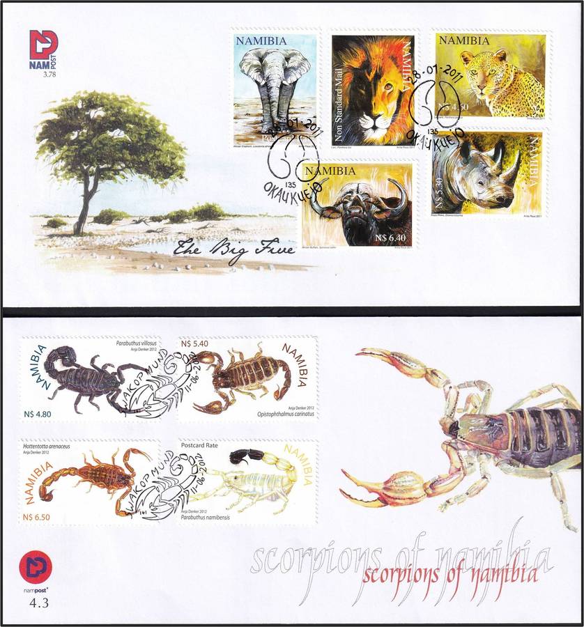 2007-2012 Namibia Selection of Newer FDCs  @ R675