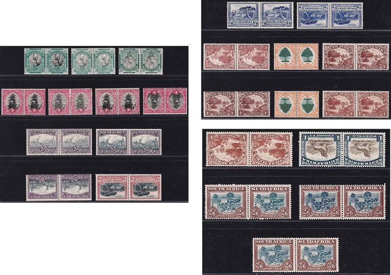 1930/45 Union ROTO MM(*) Set & Listed Shades/Varieties/Wmk (CC.42/50b) @ CV  R7,875