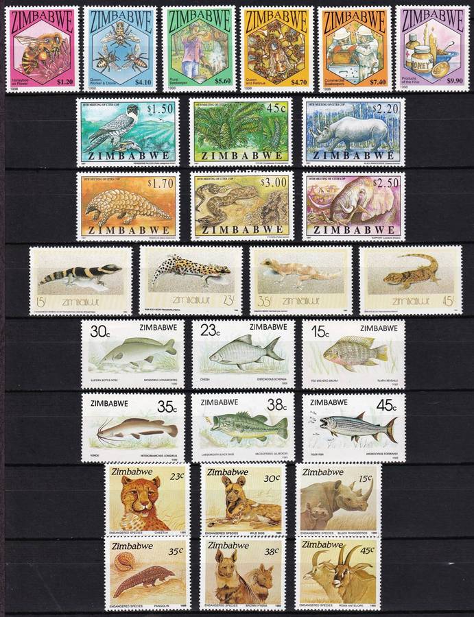 Zimbabwe UMM(**) Sets - All Animal Themed Sets - High CV Selection