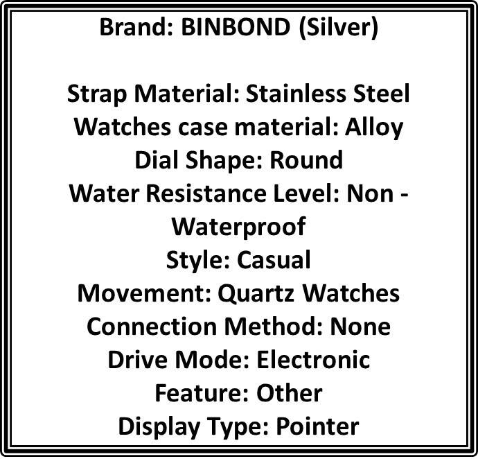BINBOND Men's Skeleton Quartz Watch with Dual Tourbillon - Fashionable Luminous, Stainless Steel