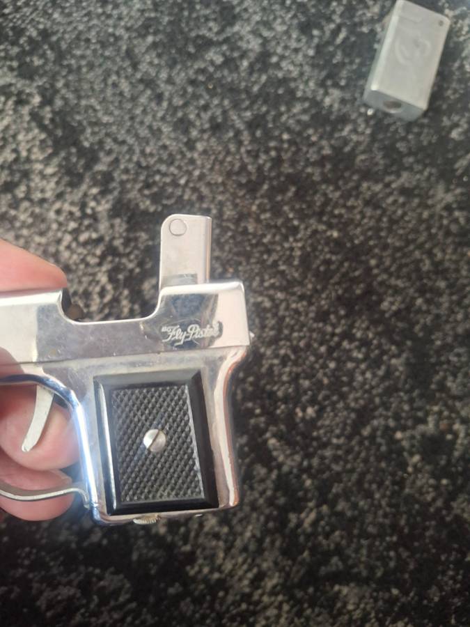Vintage Fly-Pistol Lighter Semi Automatic Pocket