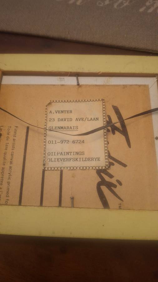 Annette Venter oil painting small