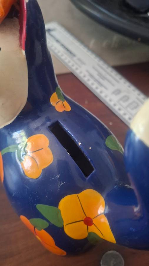 Piggy bank porcelain cat