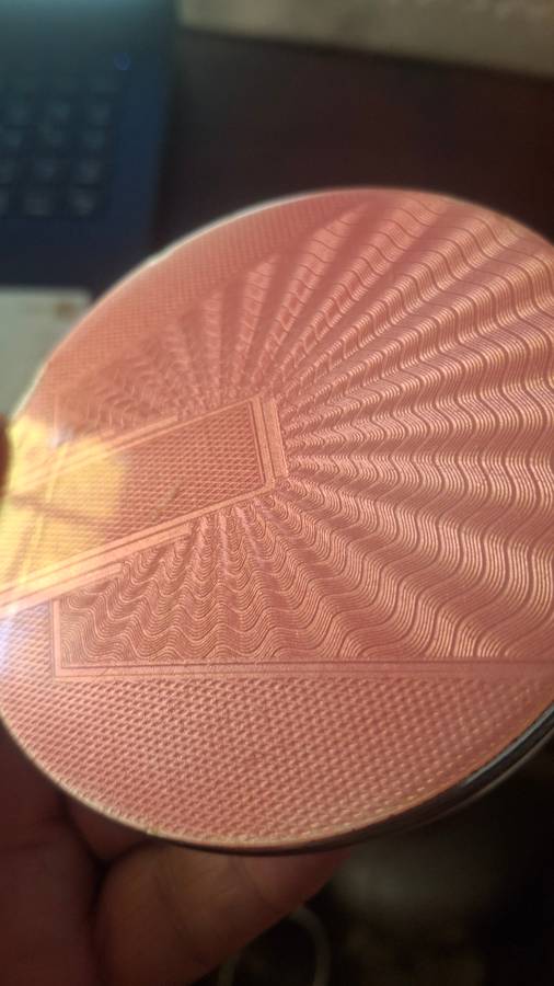 Vintage pink cut glass bowl with lid