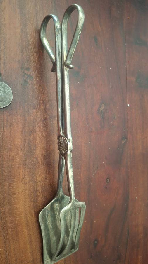 Vintage salad tongs