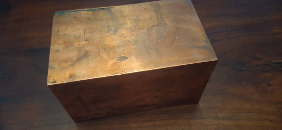 Copper money box vintage