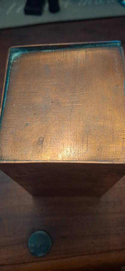 Copper money box vintage