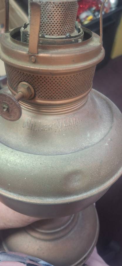 Millers vestal lamp vintage
