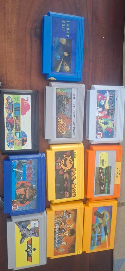 Tv game cartridges x 10