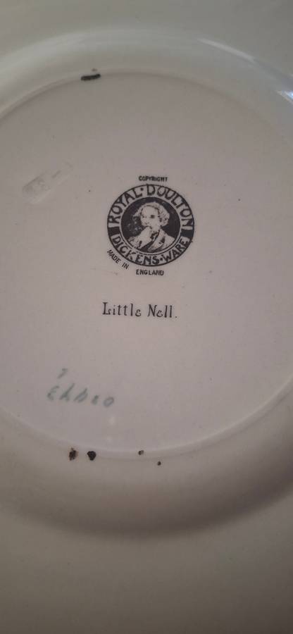 Royal Doulton Dickens Little Nell Leeds shape plate