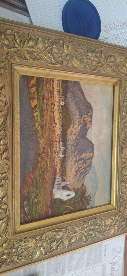 A FANTASTIC ORIGINAL SIGNED PAINTING BY 20th CENTURY SOUTH AFRICAN ARTIST, REG LAMONT