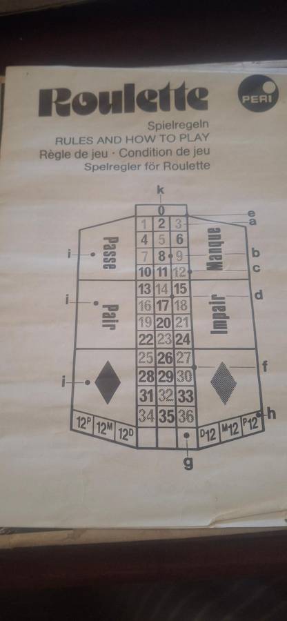 Roulette  vintage