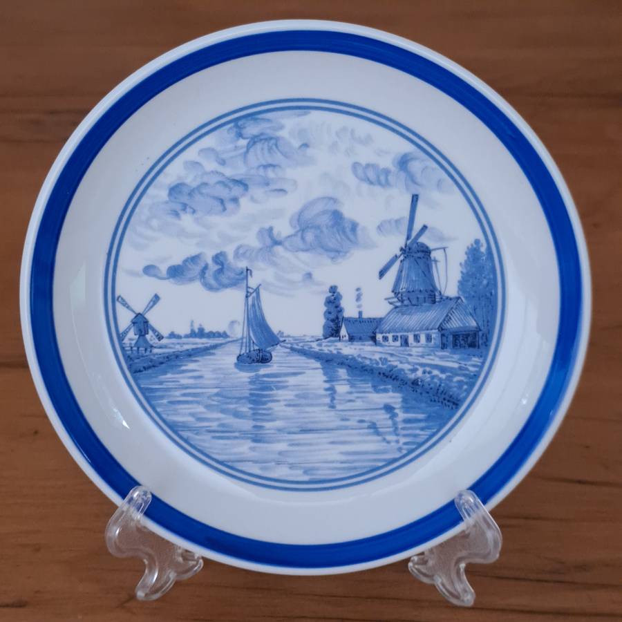 Royal Decor Plate - Windmill and Yacht