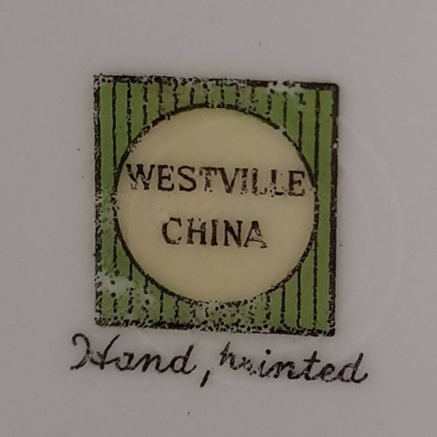Chinese Hand Painted Plate - Signed